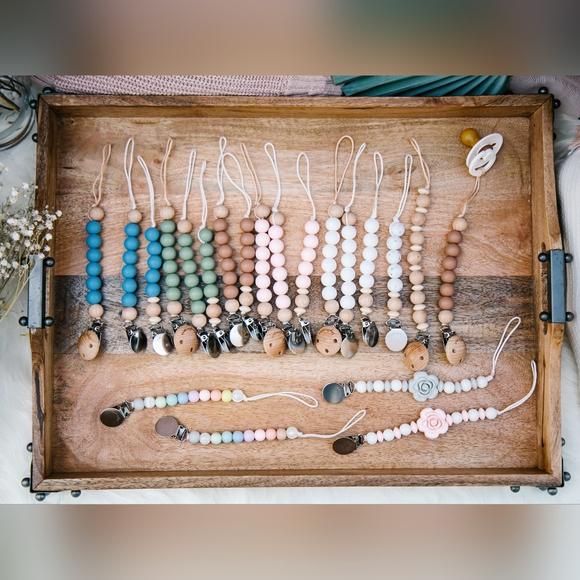 TAYLOR MAE® Non-Toxic BPA Free Pacifier Clips Tethers Holder Baby Teethers - Picture 15 of 17